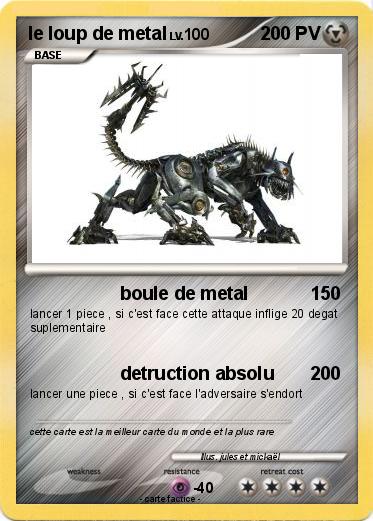 Pokemon le loup de metal