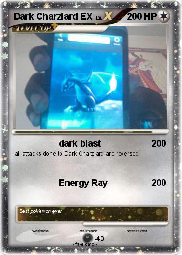 Pokemon Dark Charziard EX