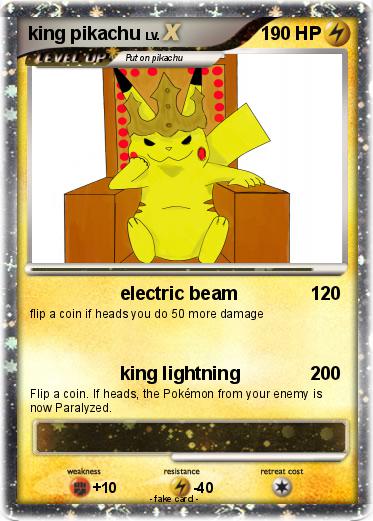 Pokemon king pikachu