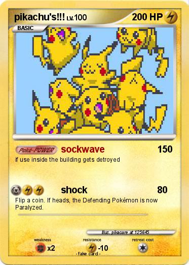 Pokemon pikachu's!!!