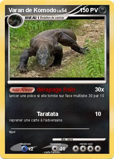 Pokemon Varan de Komodo