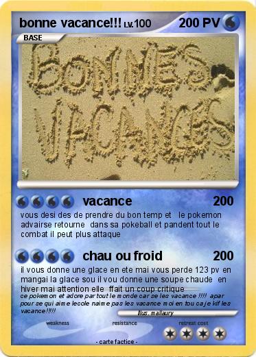 Pokemon bonne vacance!!!