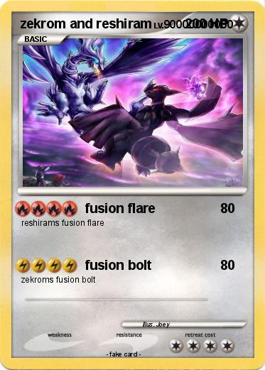 Pokemon zekrom and reshiram