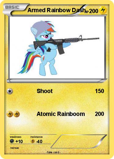 Pokemon Armed Rainbow Dash