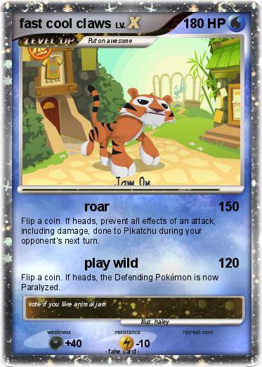 Pokemon fast cool claws