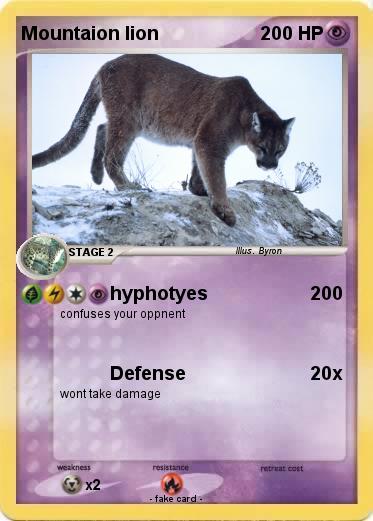 Pokemon Mountaion lion