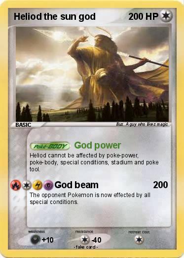 Pokemon Heliod the sun god