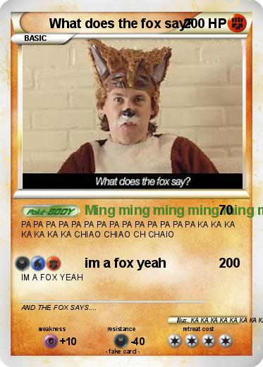 Pokemon What does the fox say?