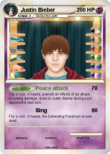 Pokemon Justin Bieber