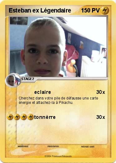 Pokemon Esteban ex Légendaire