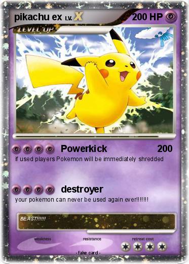 Pokemon pikachu ex