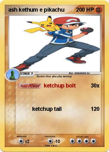 Pokemon ash kethum e pikachu