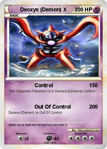 Pokemon Deoxys (Demon) X