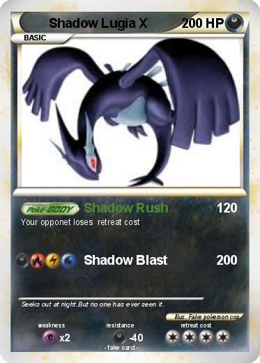 Pokemon Shadow Lugia X