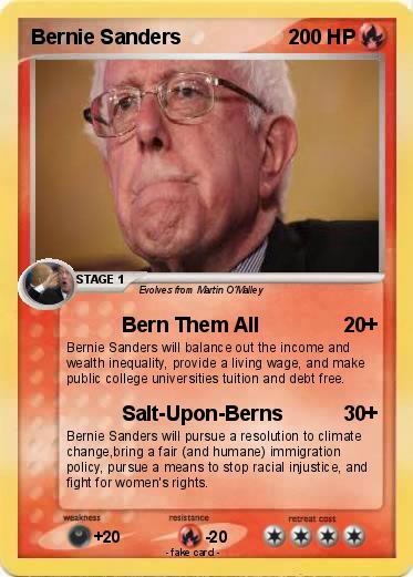 Pokemon Bernie Sanders