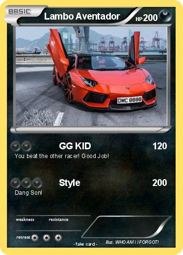 Pokemon Lambo Aventador