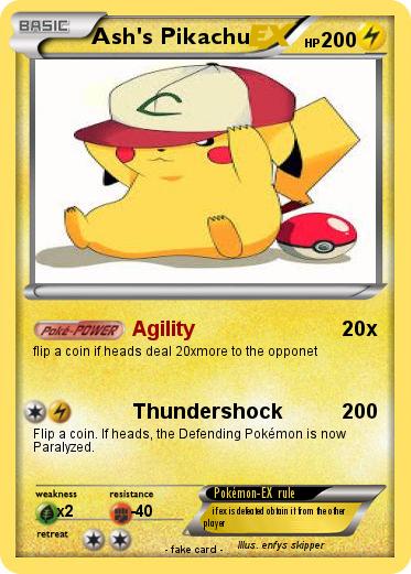 Pokemon Ash's Pikachu