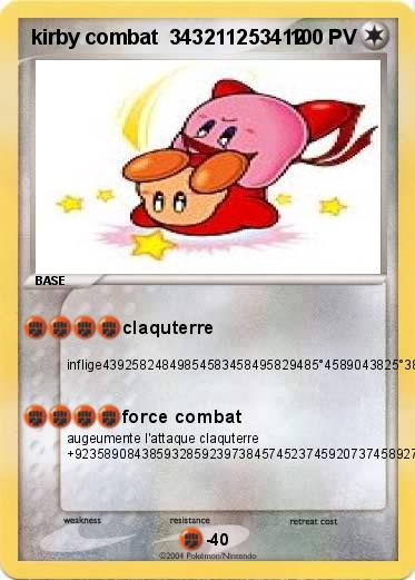 Pokemon kirby combat  343211253412      