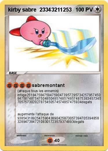 Pokemon kirby sabre  23343211253   