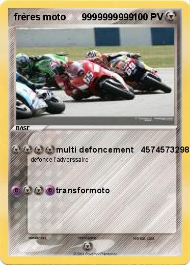 Pokemon frères moto      9999999999      