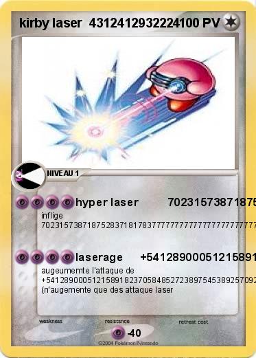 Pokemon kirby laser  4312412932224        