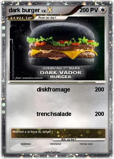 Pokemon dark burger