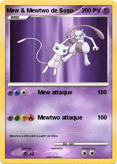 Pokemon Mew & Mewtwo de Soso