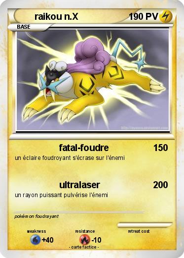 Pokemon raikou n.X