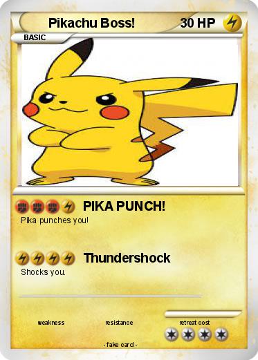 Pokemon Pikachu Boss!
