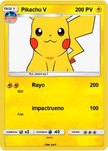 Pokemon Pikachu V