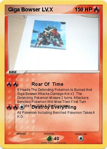 Pokemon Giga Bowser LV.X
