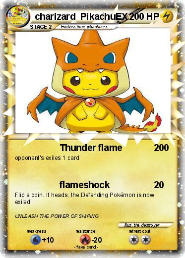 Pokemon charizard  PikachuEX