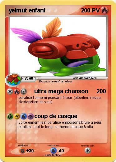 Pokemon yelmut enfant