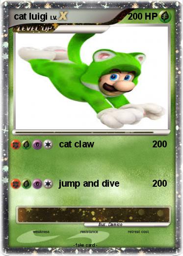Pokemon cat luigi