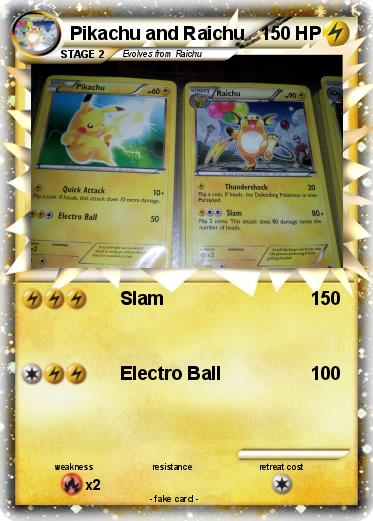 Pokemon Pikachu and Raichu