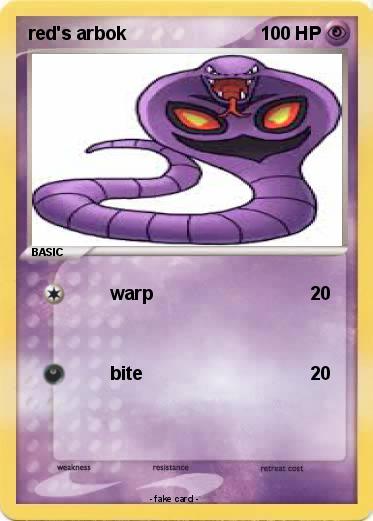 Pokemon red's arbok