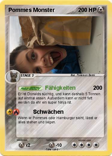 Pokemon Pommes Monster