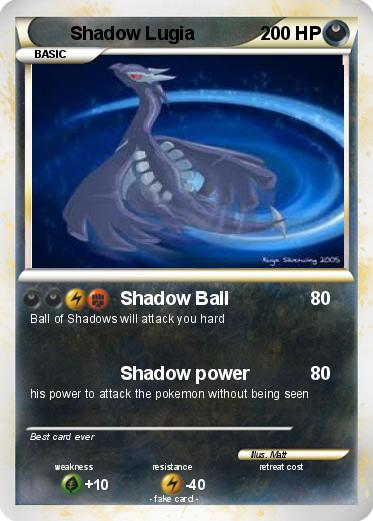 Pokemon Shadow Lugia