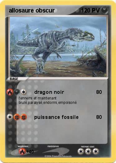 Pokemon allosaure obscur
