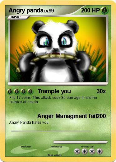 Pokemon Angry panda