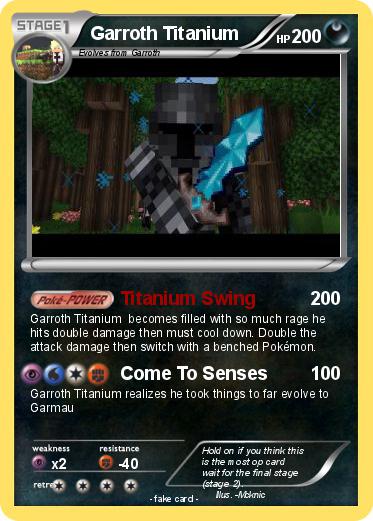 Pokemon Garroth Titanium