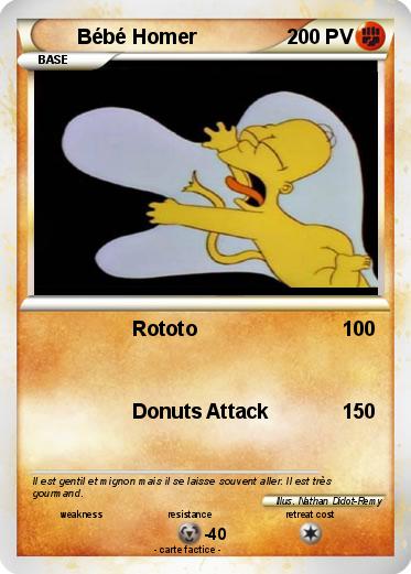 Pokemon Bébé Homer