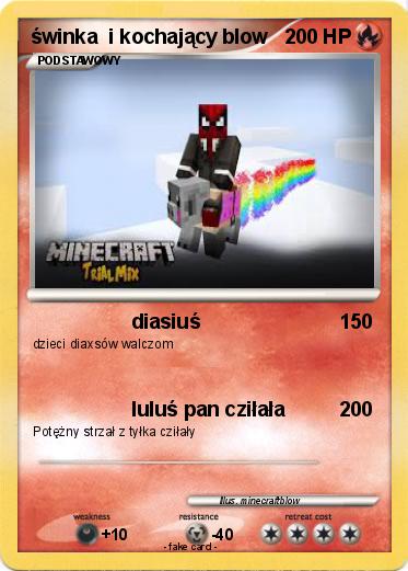 Pokemon świnka  i kochający blow