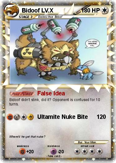 Pokemon Bidoof LV.X