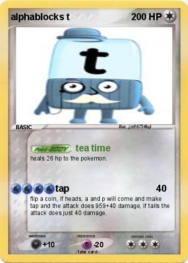Pokemon alphablocks t
