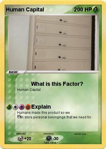 Pokemon Human Capital