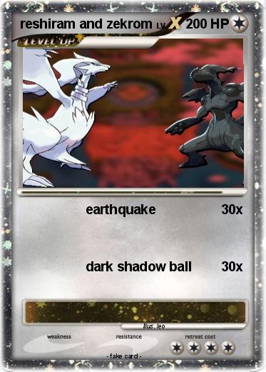 Pokemon reshiram and zekrom