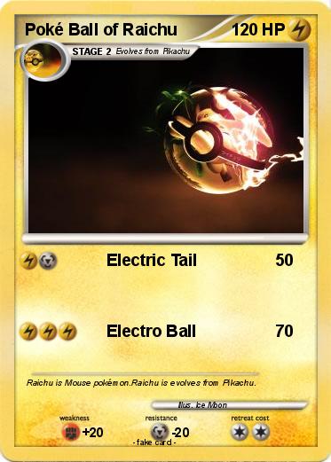 Pokemon Poké Ball of Raichu