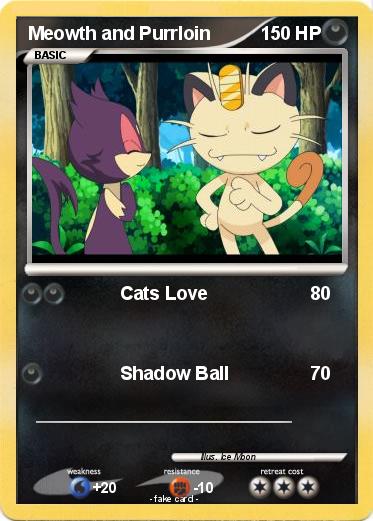 Pokemon Meowth and Purrloin