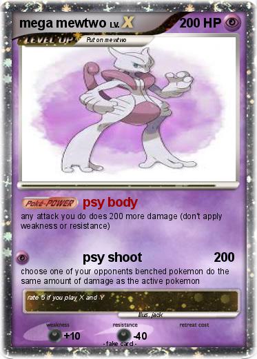 Pokemon mega mewtwo